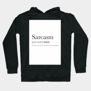 Sarcasm Wall Print Hoodie